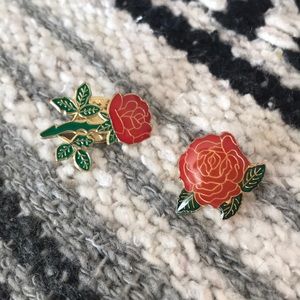 Set of 2 Rose pins